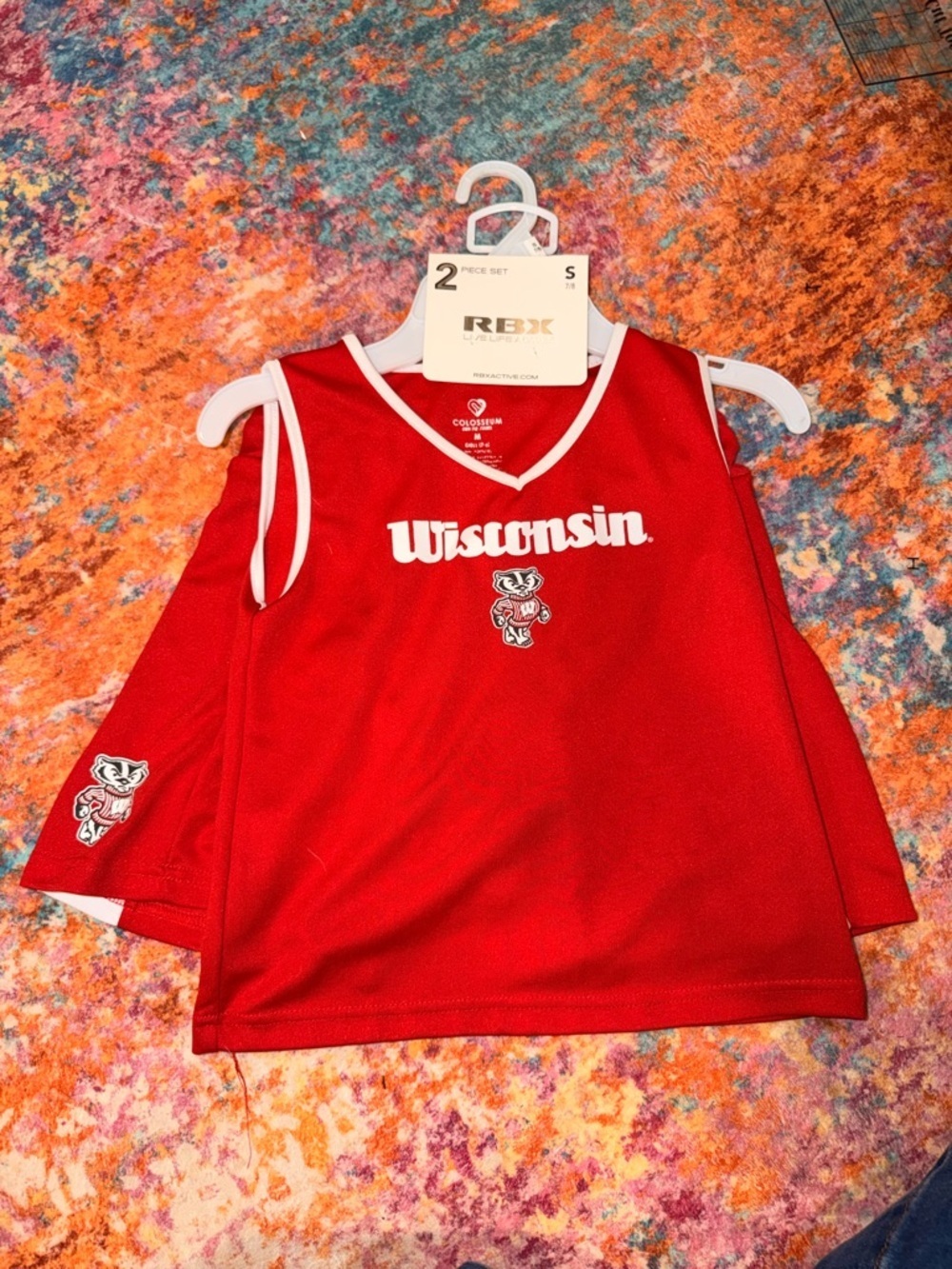 Wisconsin Badgers Toddler Cheerleader Cheer Jersey 7/8 NWT